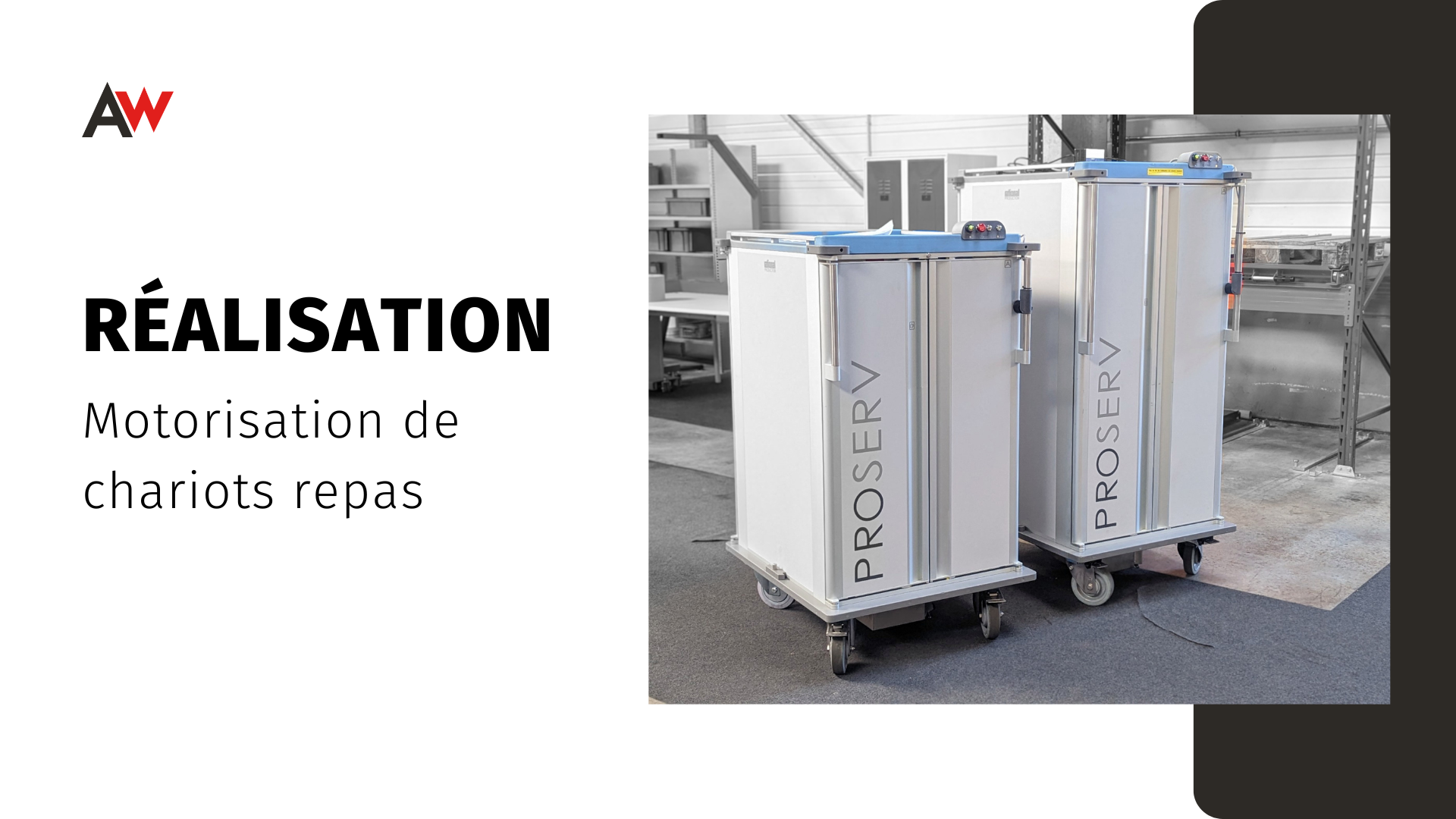 Realisation_motorisation_chariots_repas