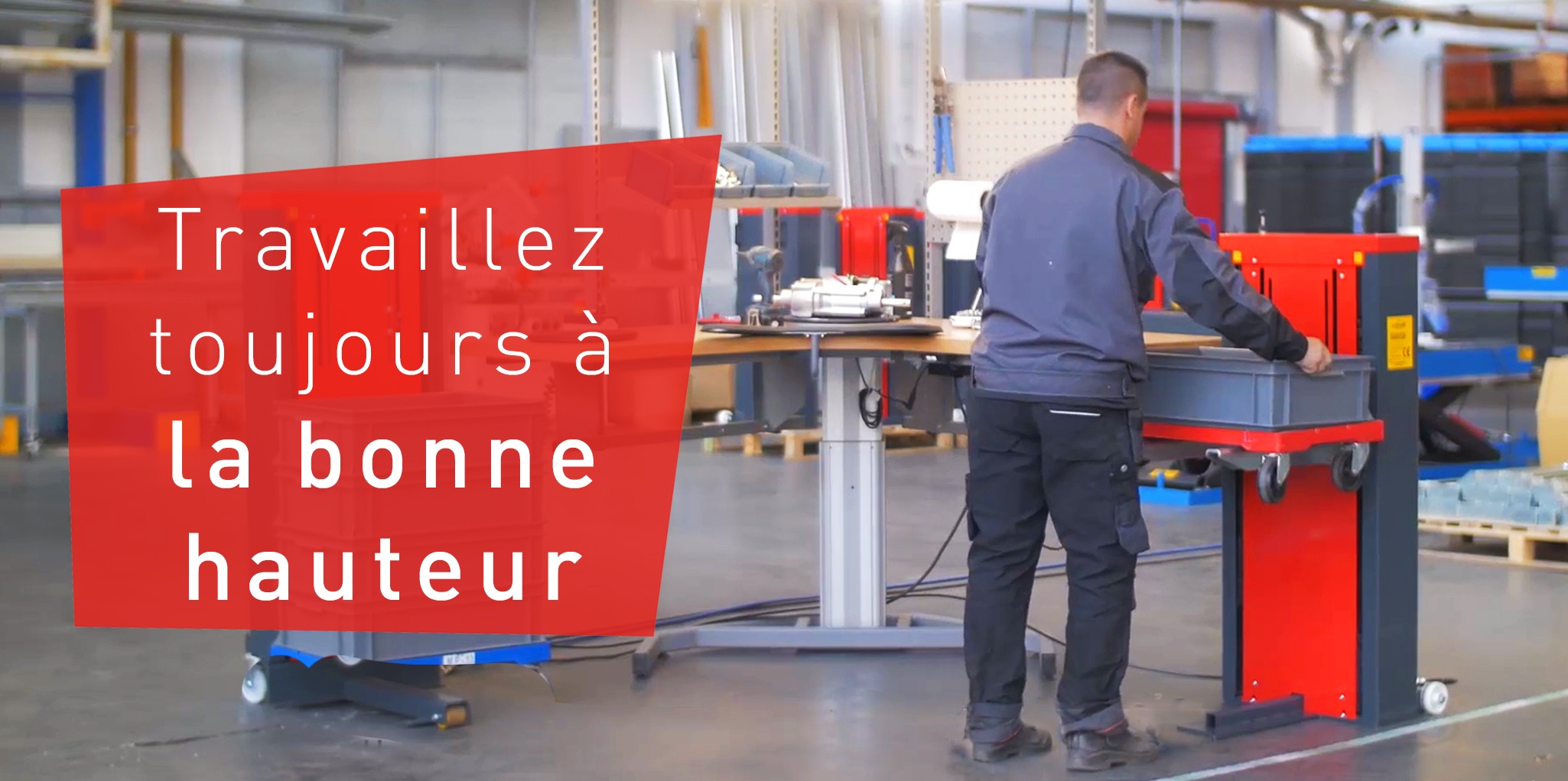 Facilitez la gestion des bacs en entrée/sortie des postes de travail