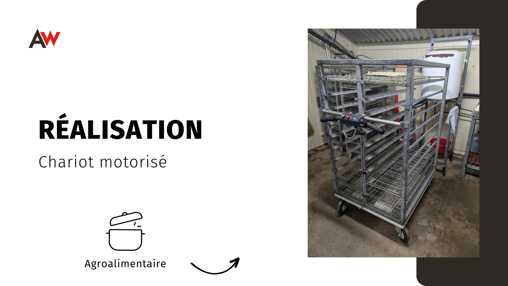 Optimiser la récolte des œufs grâce au chariot motorisé | Actiwork