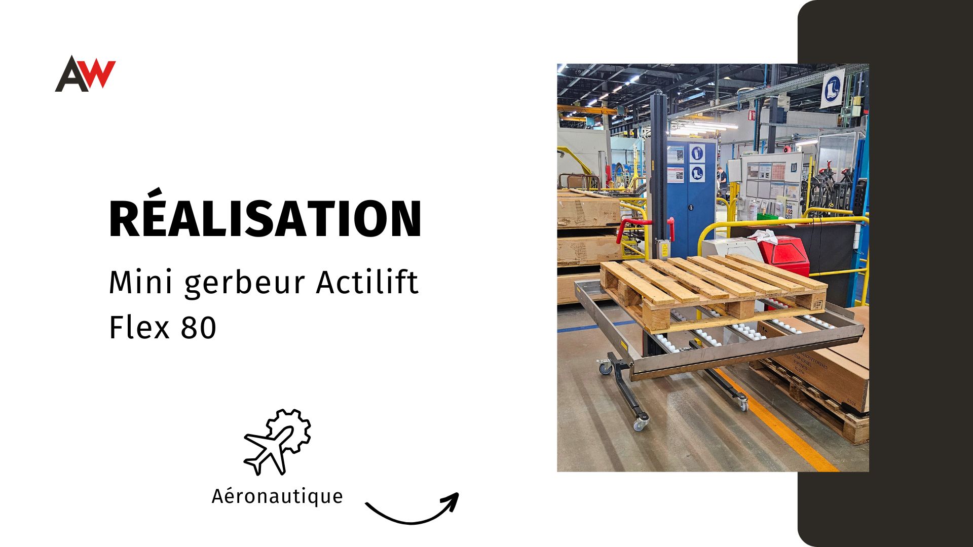 Solution ergonomique pour le transfert de carton sur palette