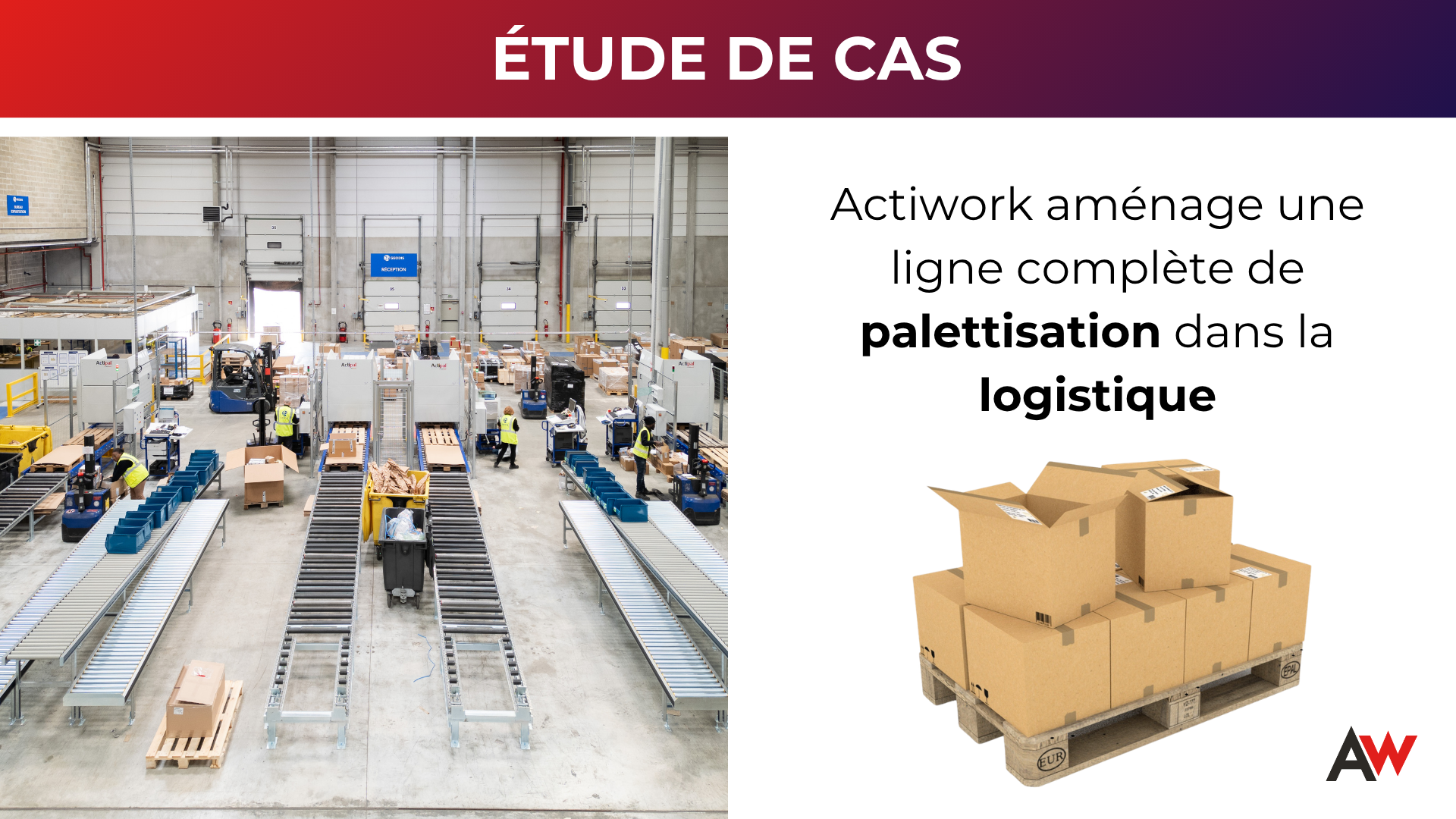 Actiwork répond aux défis logistiques du secteur ferroviaire en créant des lignes de palettisation