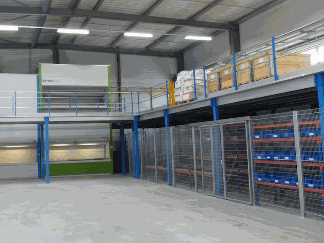aménagement complet atelier de stockage