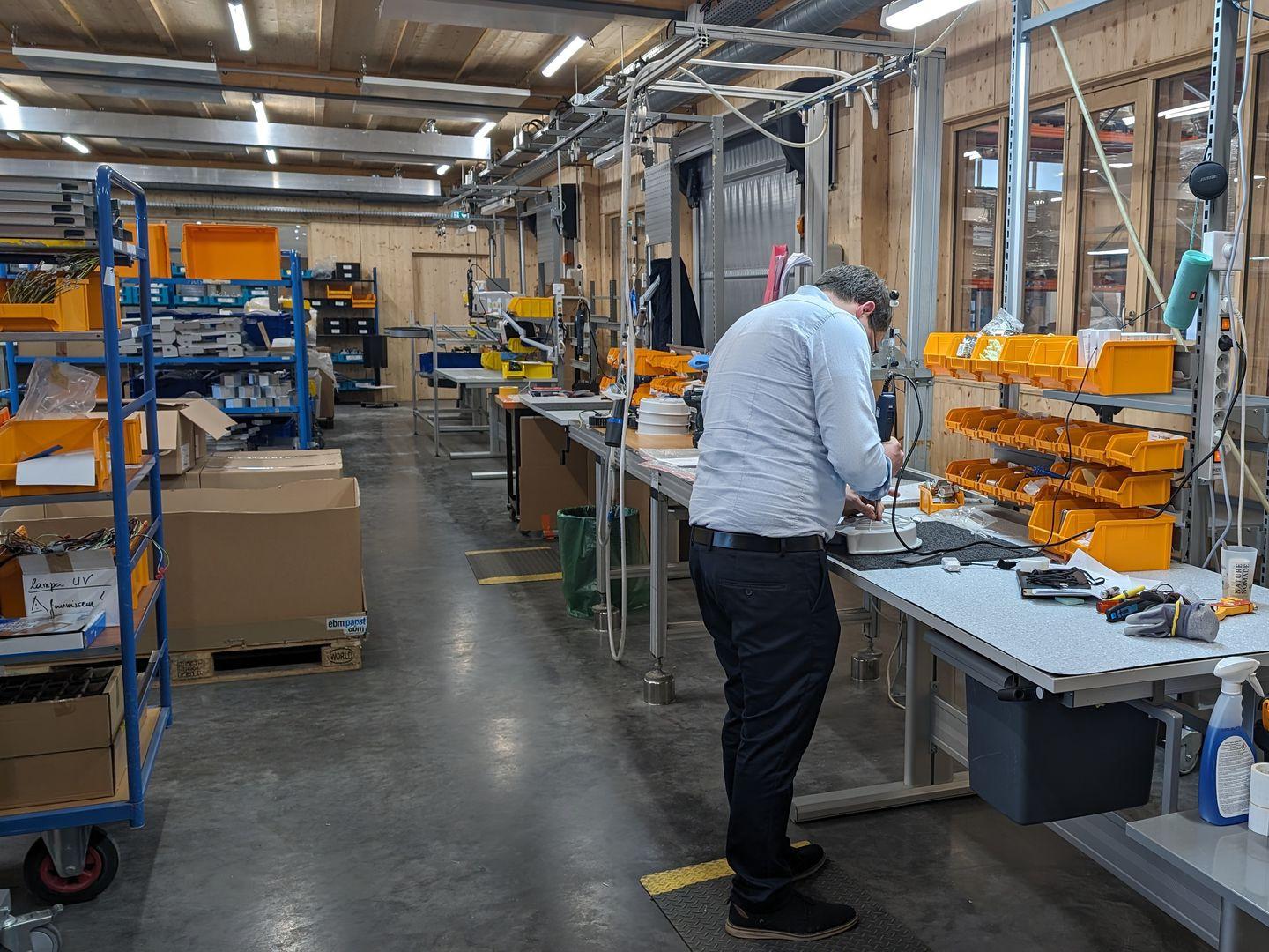 aménagement zone de production