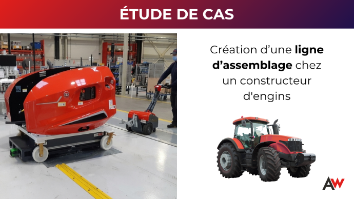 ligne d'assemblage d'engins