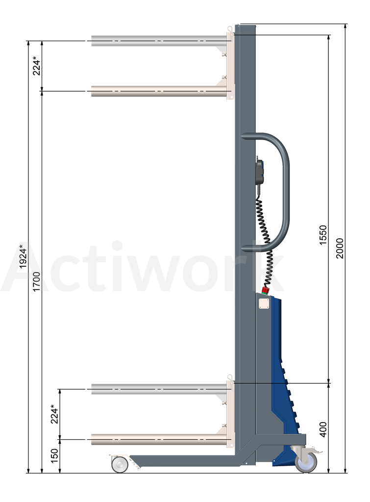 EPERON INOX POUR ACTILIFT PLUS 80