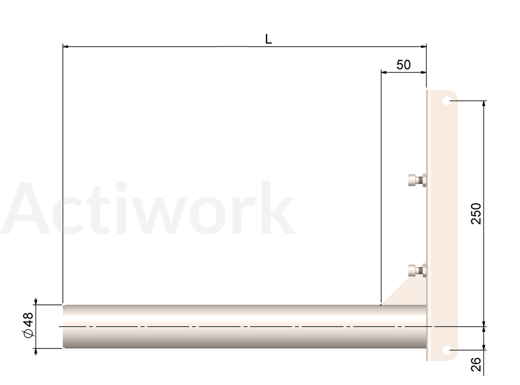 EPERON INOX POUR ACTILIFT PLUS 80