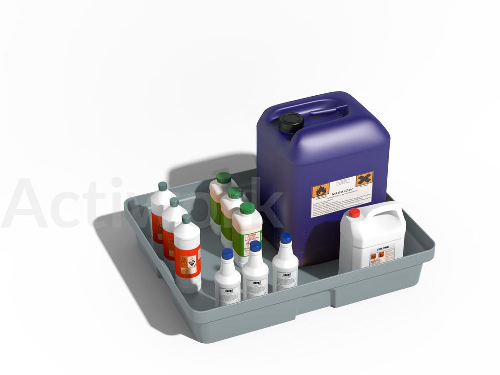 RETENTION PLASTIQUE POUR LABORATOIRE - 60 L