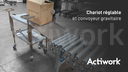 CHARIOT INOX REGLABLE EN HAUTEUR