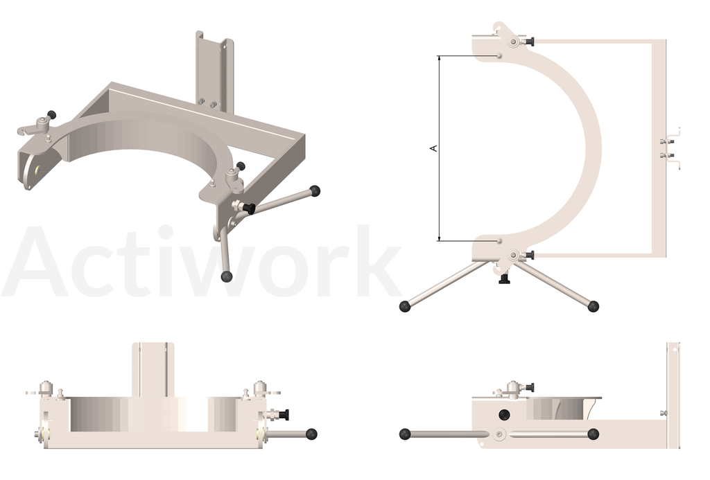 RETOURNEUR MANUEL FRONTAL DE BOL  POUR ACTILIFT PLUS 80