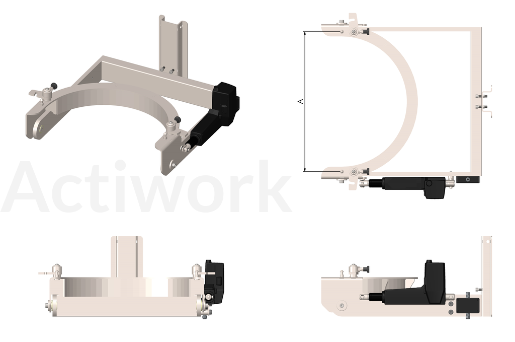 RETOURNEUR MOTORISE FRONTAL DE BOL  POUR ACTILIFT PLUS 80