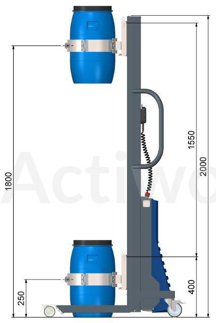 FOURCHES REGLABLES  POUR ACTILIFT PLUS 80