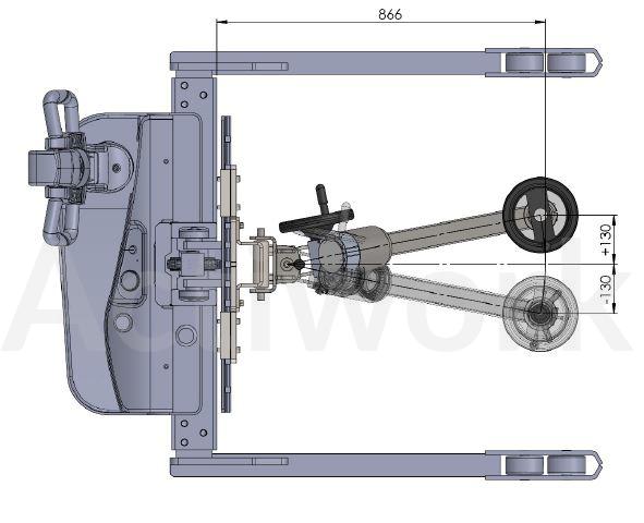 GERBEUR ACTILIFT PLUS 500/16 AVEC RETOURNEUR DE BOBINE MOTORISE
