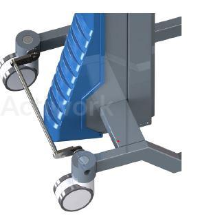 GERBEUR ACTILIFT PLUS 80 KG - INOX - SANS ACCESSOIRE - AVEC FREIN CENTRAL