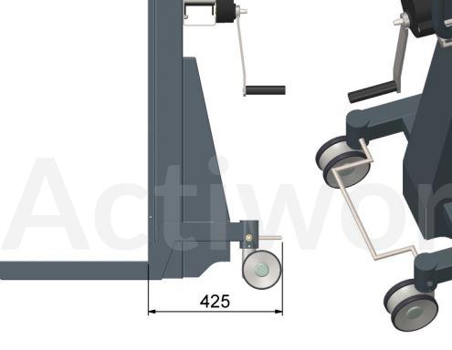 GERBEUR MANUEL ACTILIFT PLUS 150 KG ACIER PEINT- MANIVELLE