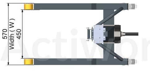 GERBEUR MANUEL ACTILIFT PLUS 150 KG INOX - MANIVELLE