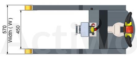 GERBEUR SEMI-ELECTRIQUE ACTILIFT PLUS 150 KG INOX