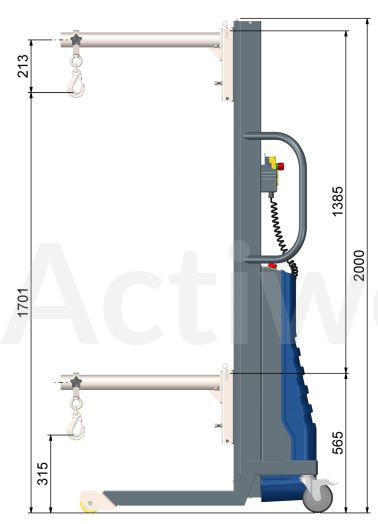 OUTIL DE LEVAGE POUR ACTILIFT 300 - INOX - SANS CHAINE