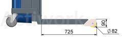 OPTION GALETS AVANT Ø 82MM POUR  ACTILIFT+ 150 ET 300 (PAIRE)