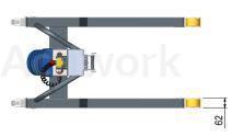 OPTION GALETS AVANT Ø 82MM POUR  ACTILIFT+ 150 ET 300 (PAIRE)