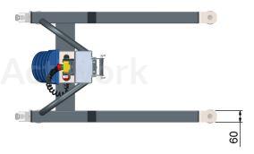 OPTION ROUES PIVOTANTES Ø60 MM SURBAISSEES