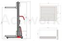 Plateau à rouleau latéral pour Actiflex 80 kg