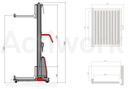 Plateau à rouleaux frontal pour Actiflex 80 kg