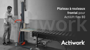 Plateau à rouleaux frontal pour Actilift flex 80 kg