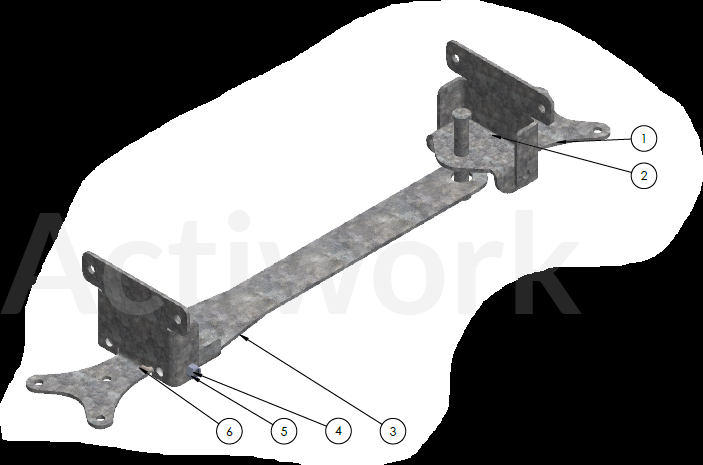 OPTION TM15 / TM18 / TM30 : Ensemble attelage pour conteneurs roulants 4 roues