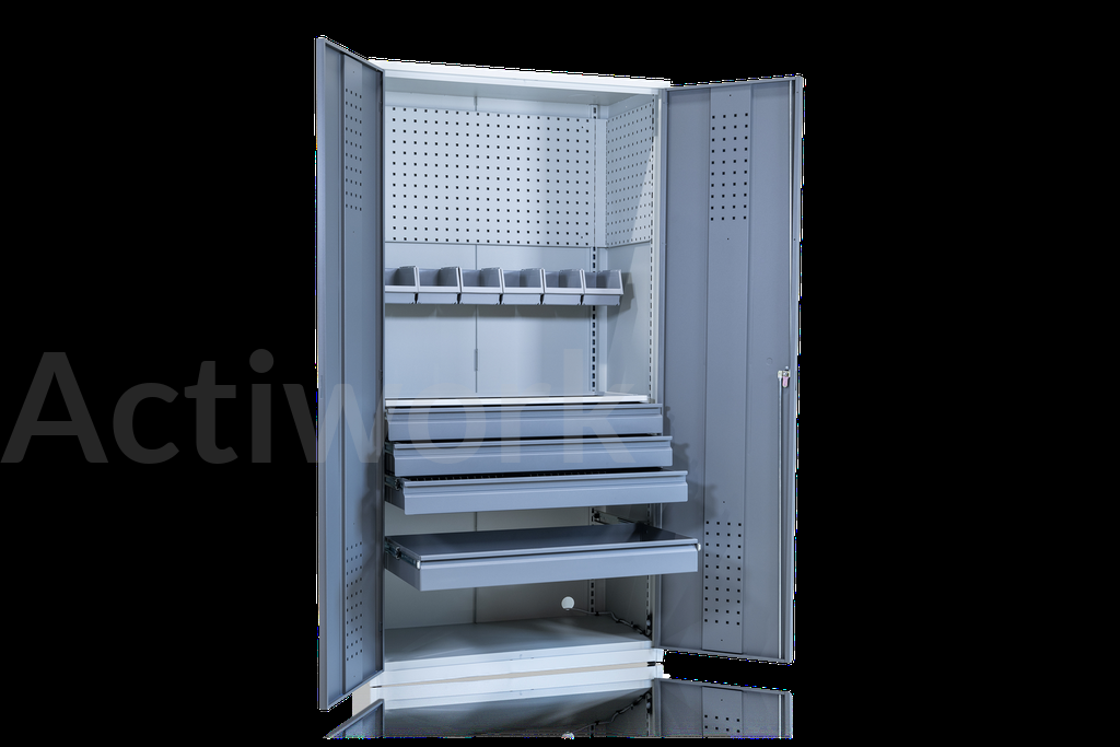 Armoire d'atelier 500kg équipée - 1020 x 540 x H2000 mm (copie)
