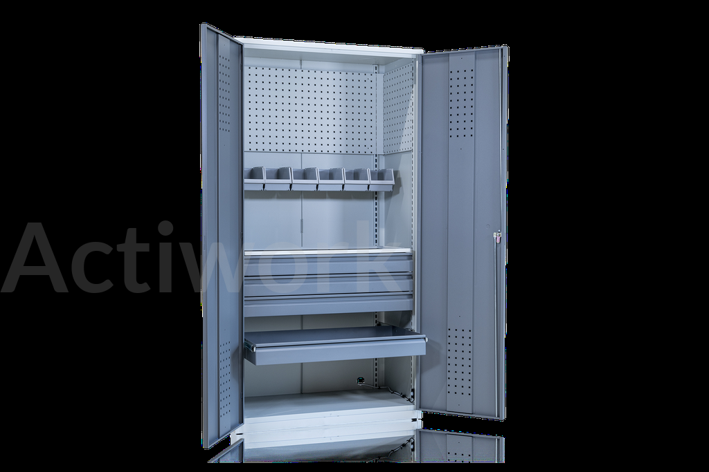 Armoire d'atelier 500kg équipée - 1020 x 540 x H2000 mm (copie)