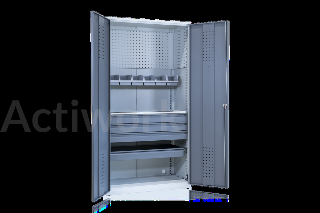 Armoire d'atelier 500kg équipée - 1020 x 540 x H2000 mm (copie)