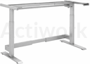 POSTE DE TRAVAIL EUROSAVE CAPACITE 230 KG MOTORISE - DROIT SANS PLATEAU - COLORIS GRIS