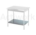 OPTION ETAGERE PLEINE POUR TABLE INOX