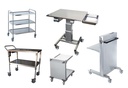 Empileur de bacs, desserte et chariot en inox