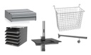 Accessoires pour postes de travail mobiles