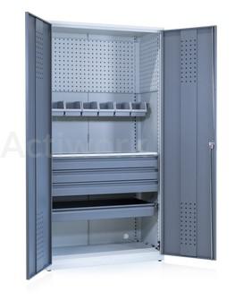 Armoire d'atelier 500kg - 1020 x 540 x H2000 mm