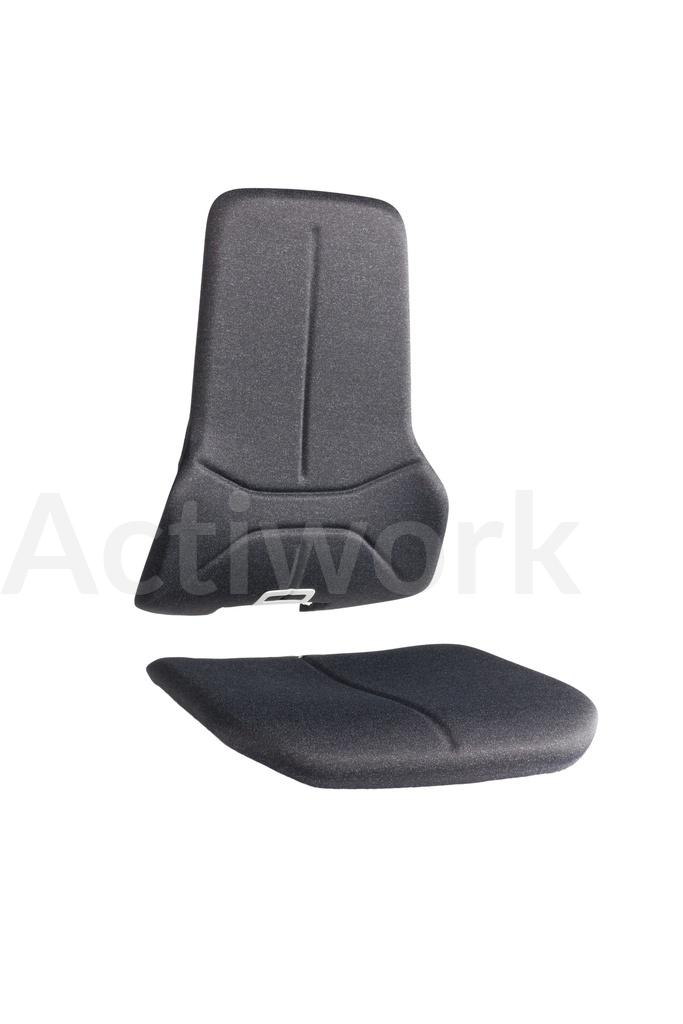 COUSSINS DE RECHANGES EN TISSU DUOTEC NOIR POUR SIEGES SMART 