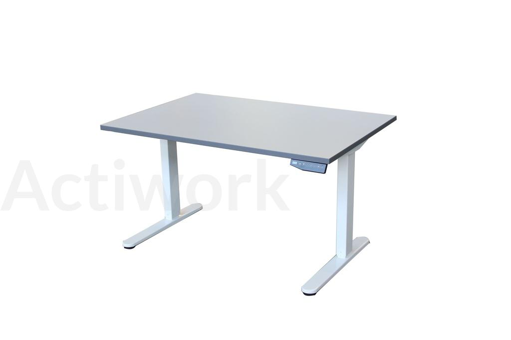POSTE DE TRAVAIL EUROSAVE CAPACITE 125 KG MOTORISE - DROIT SANS PLATEAU - COLORIS GRIS
