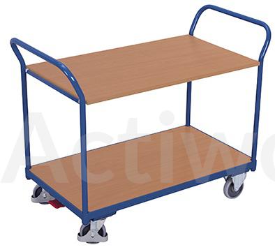 🚚CHARIOTS DE MAGASIN 2 NIVEAUX 200 KG