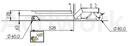[*BL50C009-Q] LONGERONS SURBAISSES AVEC GALETS 60 MM ET ROULETTES 80 MM