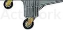 [CR36D004-ZC] OPTION ROULETTES POUR BAC 1010 X 640 X 670 MM
