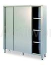 [CR37B002-S] ARMOIRE INOX PORTES COULISSANTES  :