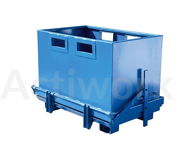BENNE A FOND OUVRANT EMPILABLE TYPE BTC CAPACITE 700 LITRES