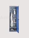 [CR04J002-F] ARMOIRE ENTRETIEN COLLECTIVITE L 500 MM A MONTER - GRIS/BLEU