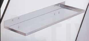 TABLETTE METALLIQUE 445 X 150 MM
