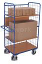 [CL51A007-MA] 🚚CHARIOT A PLATEAUX RABATTABLES CHARGE 500 KG 1000 X 700 X 1800 MM