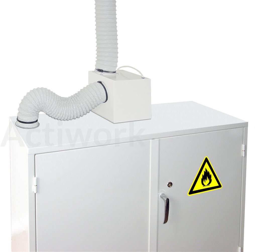 Option caisson de ventilation pour armoire de sécurité