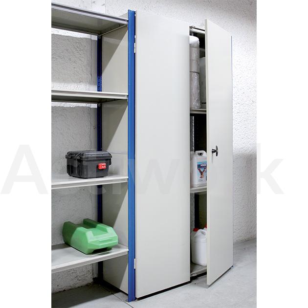 RAYONNAGE EVOLUTIF - KIT PAIRE PORTES BATTANTES 1000 X 1980 MM