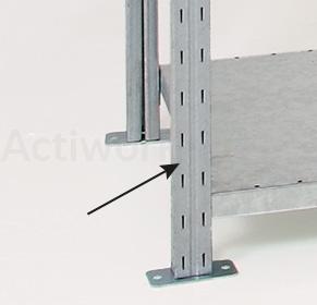 RAYONNAGE CHARGES MOYENNES - PIED PLASTIQUE