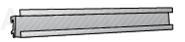 PLINTHE SUPPORT BACS 670 X 90 MM